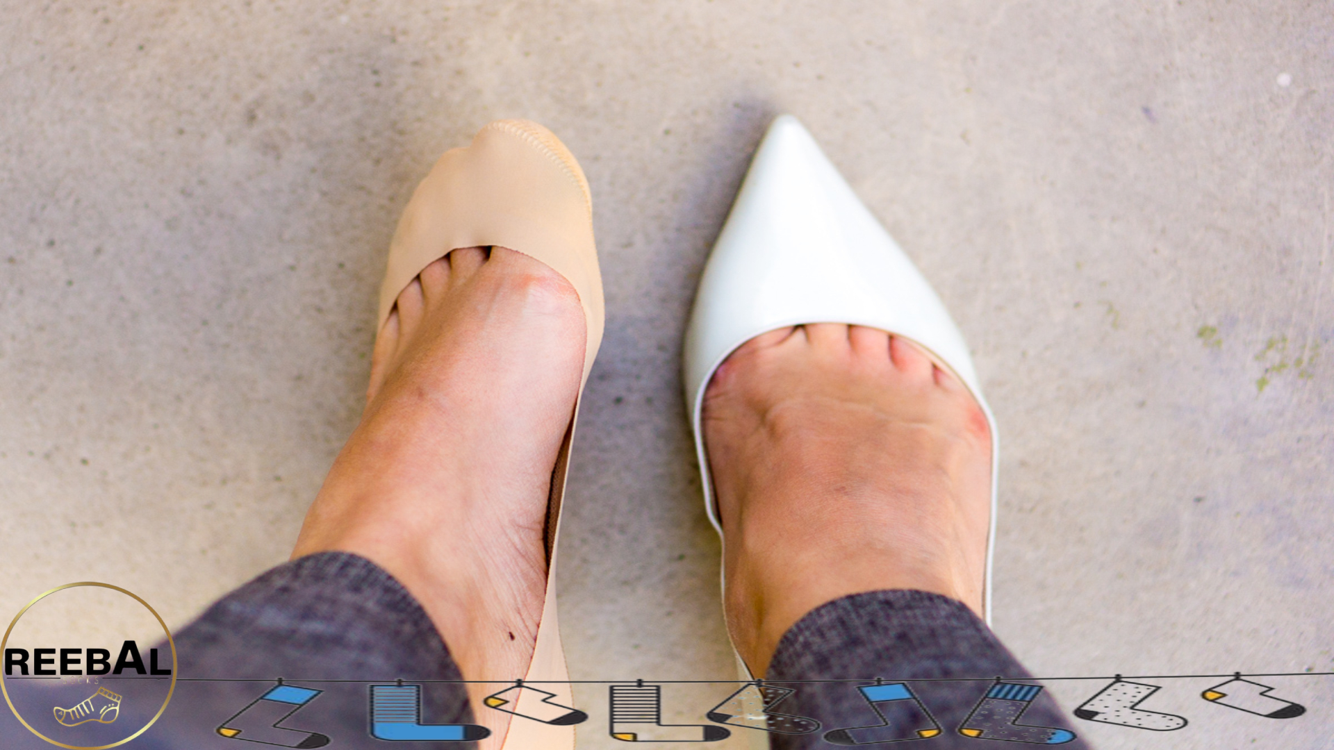 جوراب کالج با کفش پاشنه بلند