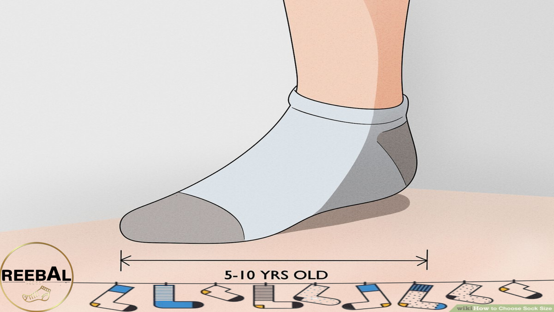 راهنمای سایزبندی جوراب بچه گانه